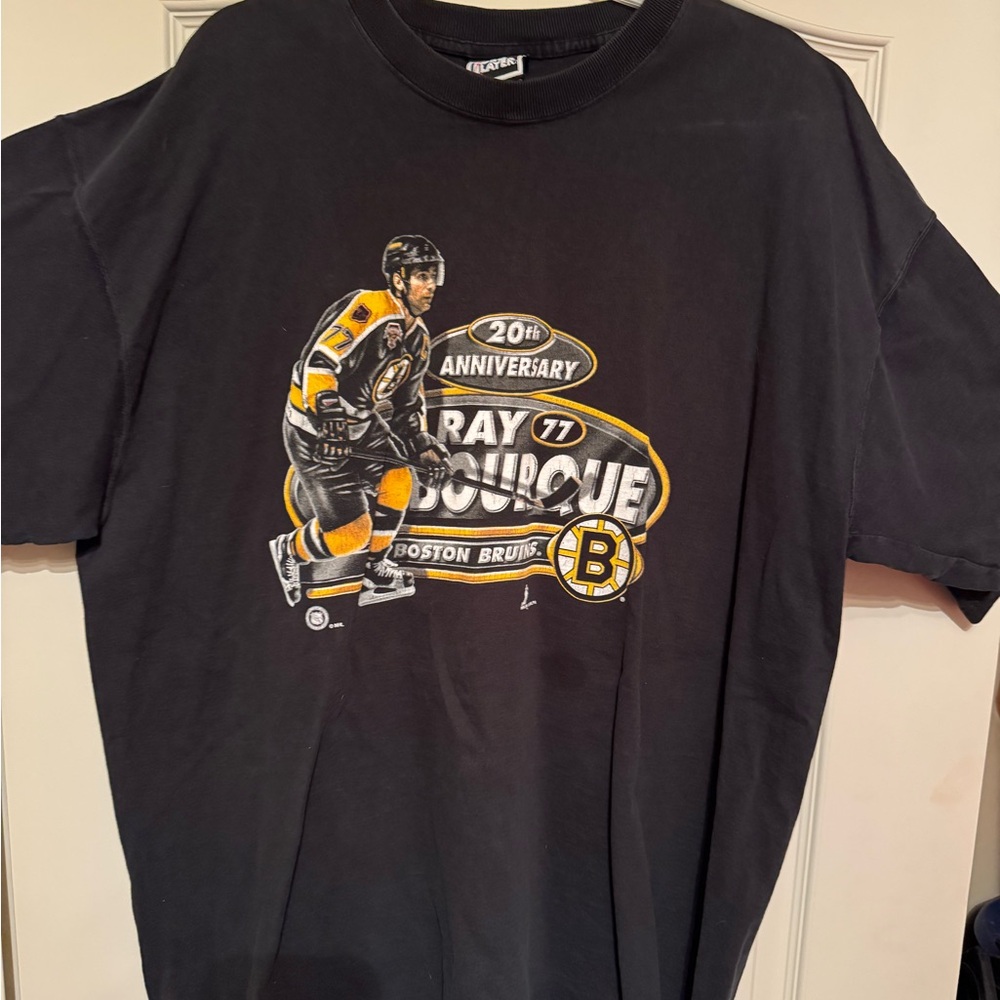 NHL Bruins Ray Bourque Vintage Tee 20th Anniversary Size XXL
